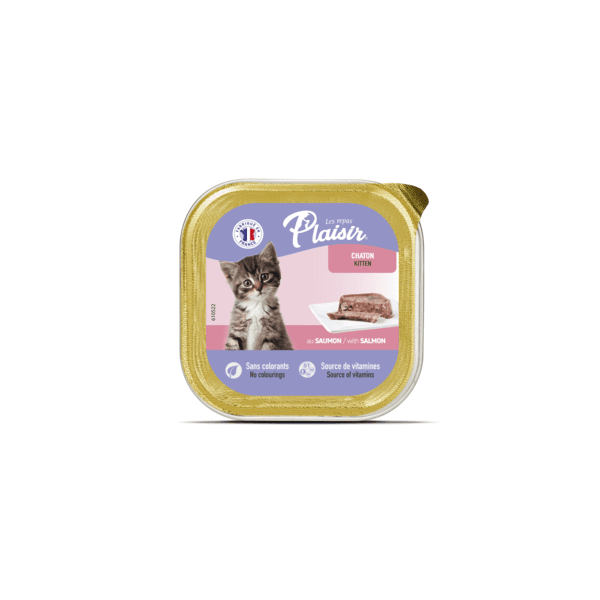 BARQUETTE PL KITTEN SAUMON 100GR